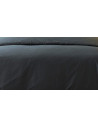 Housse de Couette 240x280 unie anthracite  + 2 taies assorties